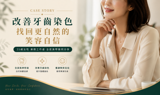 改善牙齒染色 找回自然乾淨的微笑自信